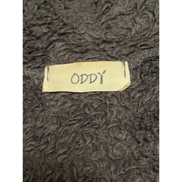 ODDY Anthropologie Soft‎ Gray Cardigan Sleeveless Pockets Long Tunic Medium City - Picture 3 of 10